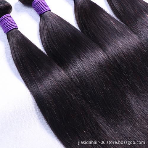 Straight Hair Double Drawn 100% Human Unprocessed Raw Brazilian Wholesale Vendors Bundles Cuticle Aligned Virgin Hair